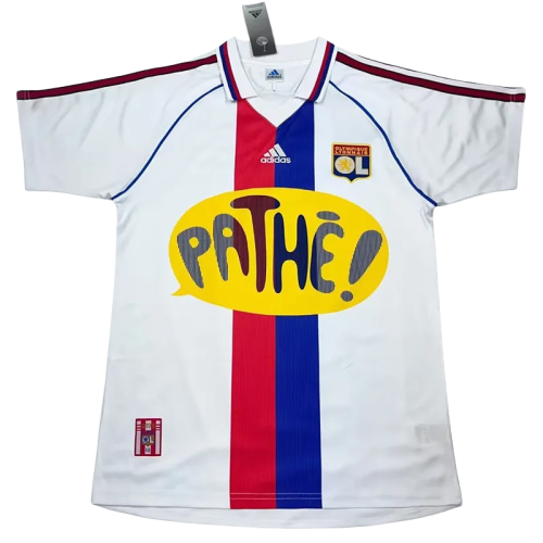 2000-2001 Lyon Home White Retro Soccer Jersey