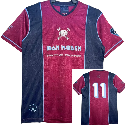 2011 West Ham #11 Iron Maiden Away Retro Soccer Jersey