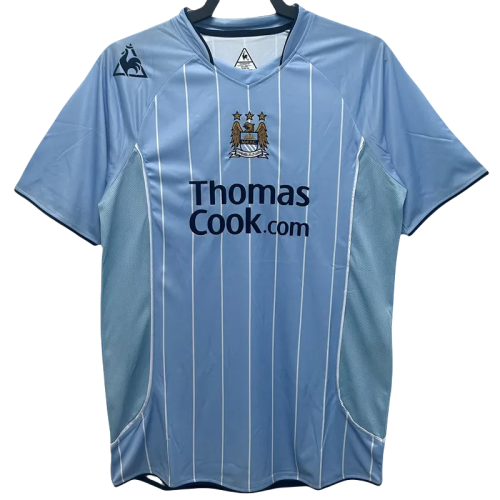2007-2008 Man City Home Retro Soccer Jersey