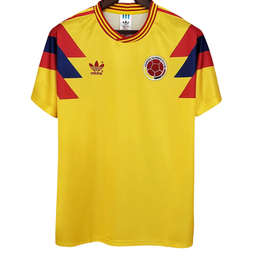 1990 Colombia Home Retro Soccer Jersey