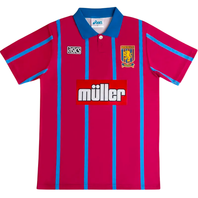 1993-1995 Aston Villa Home Retro Soccer Jersey