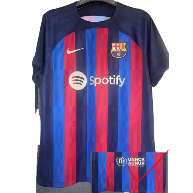 22-23 Mens  Barcelona Home Fans Soccer Jersey