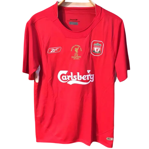 2005 LIV Red Champions Retro Soccer Jersey
