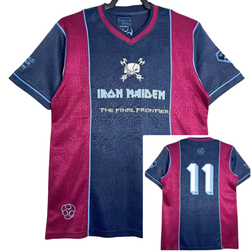 2011 West Ham #11 Iron Maiden Home Retro Soccer Jersey