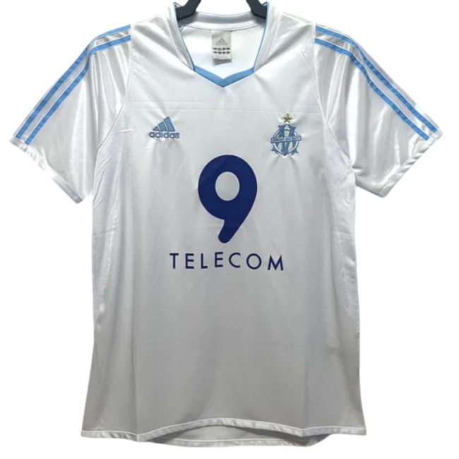 2003-2004 Marseille Home Retro Soccer Jersey