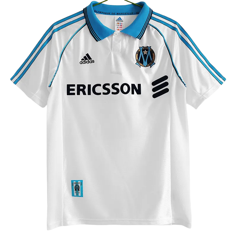 1998-1999 Marseille Home Retro Soccer Jersey