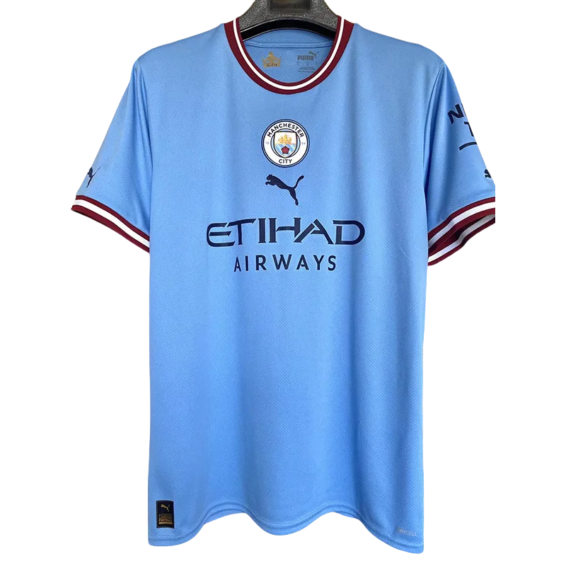22-23 Man City Home Fans Soccer Jersey