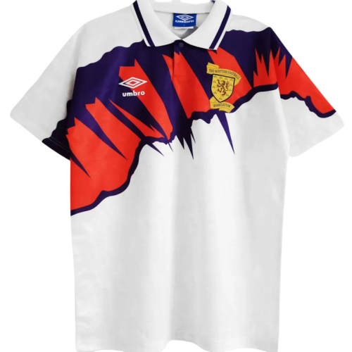 1991-1993 Scotland White Retro Soccer Jersey