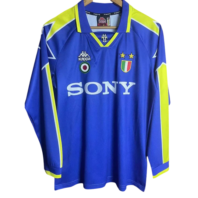 1996-1997 JUV Away Blue Retro Long Sleeve Soccer Jersey (长袖)
