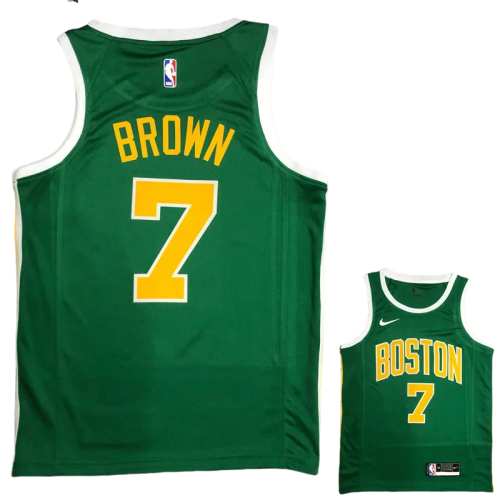 CELTICS BROWN #7 Green Top Quality Hot Pressing NBA Jersey