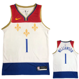 2020 Pelicans WILLIAMSON #1 White City Edition Top Quality Hot Pressing NBA Jersey