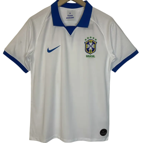 2019-2020 Brazil White Away Retro Soccer Jersey