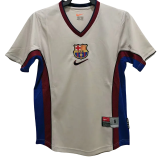 1998-1999 Mens Barcelona  Away Retro Soccer Jersey