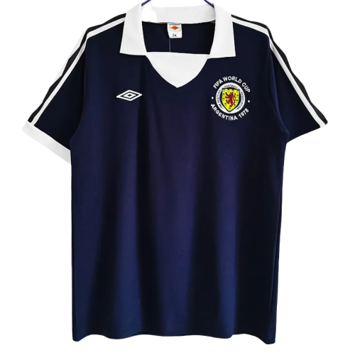 1978 Scotland blue Retro Soccer Jersey