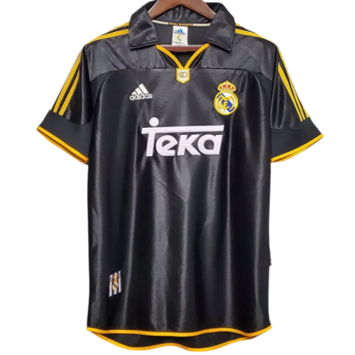 2000-2001   Real Madrid Away Black Retro Soccer Jersey