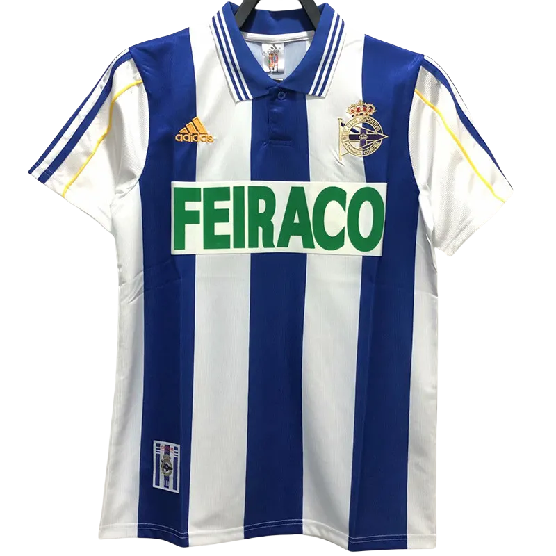 1999-2000 La Coruna Home Retro Soccer Jersey
