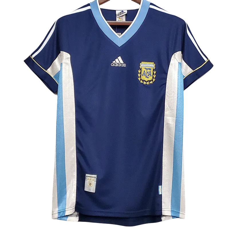 1998 Argentina Away Retro Soccer Jersey