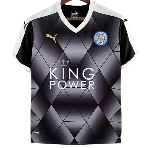 2015-2016 Leicester City Black Retro Soccer Jersey