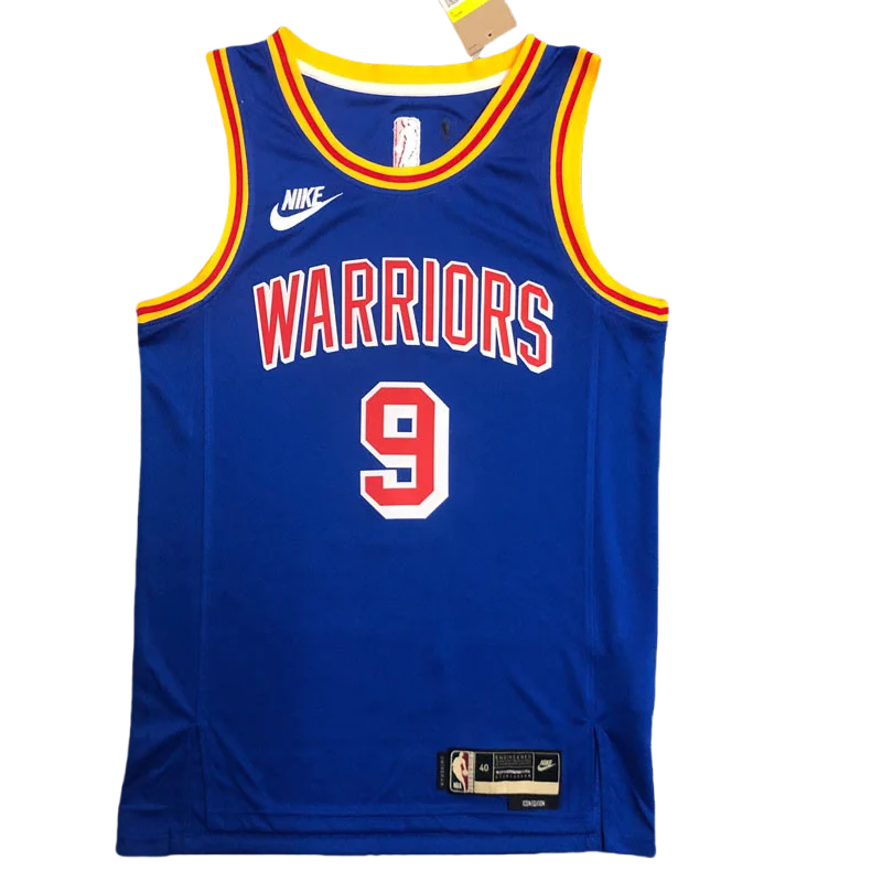 WARRIORS IGUODALA #9 Blue 75th Anniversary Retro NBA Jersey