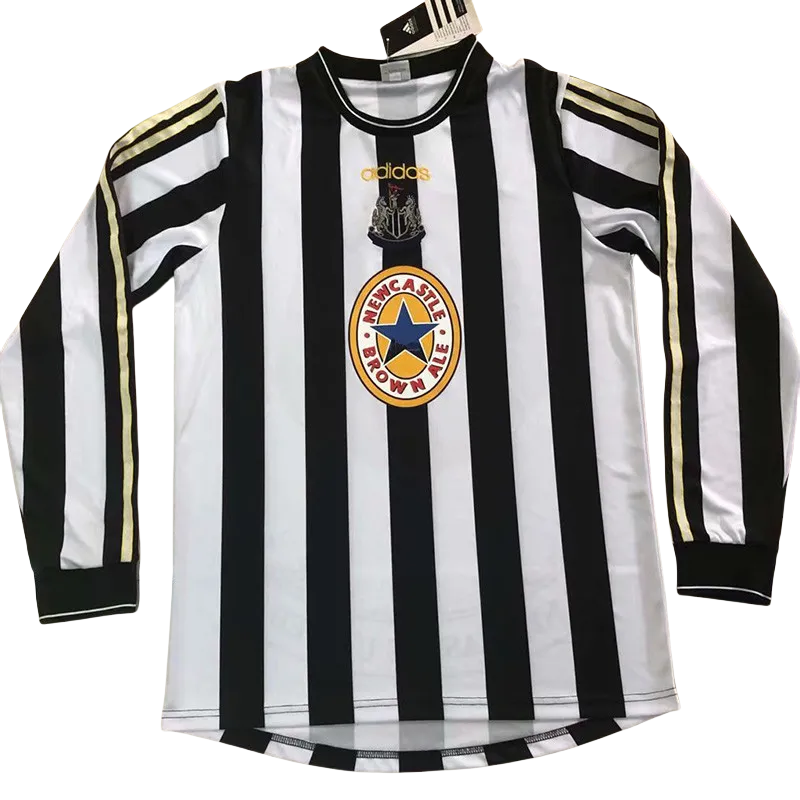 1997-1999 Newcastle Home Long Sleeve Retro Soccer Jersey