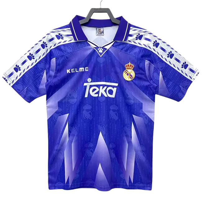 1996-1997 Real Madrid Purple Retro Soccer Jersey