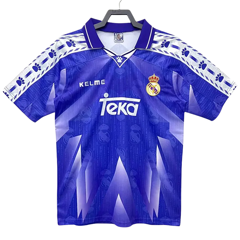 1996-1997 Real Madrid Purple Retro Soccer Jersey