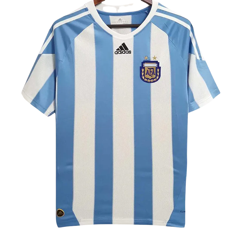 2010 Argentina Home Retro Soccer Jersey