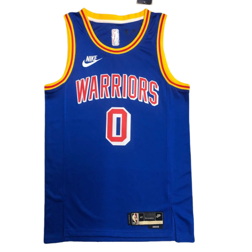 Warriors PAYTON II #0 Blue 75th Anniversary Retro NBA Jersey