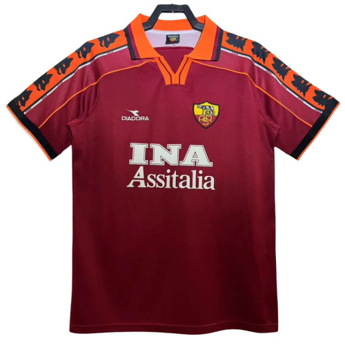 1998-1999 Roma Home Retro Soccer Jersey