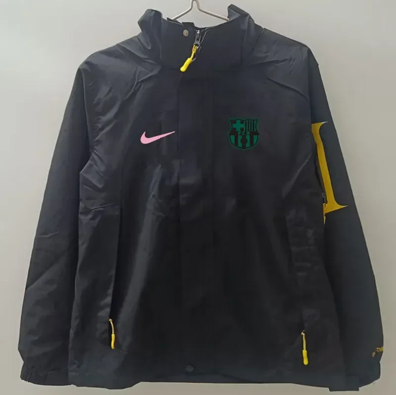 24-25 Mens  Barcelona  Black Windbreaker