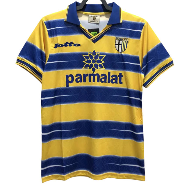 1998-1999 Parma Home Retro Soccer Jersey
