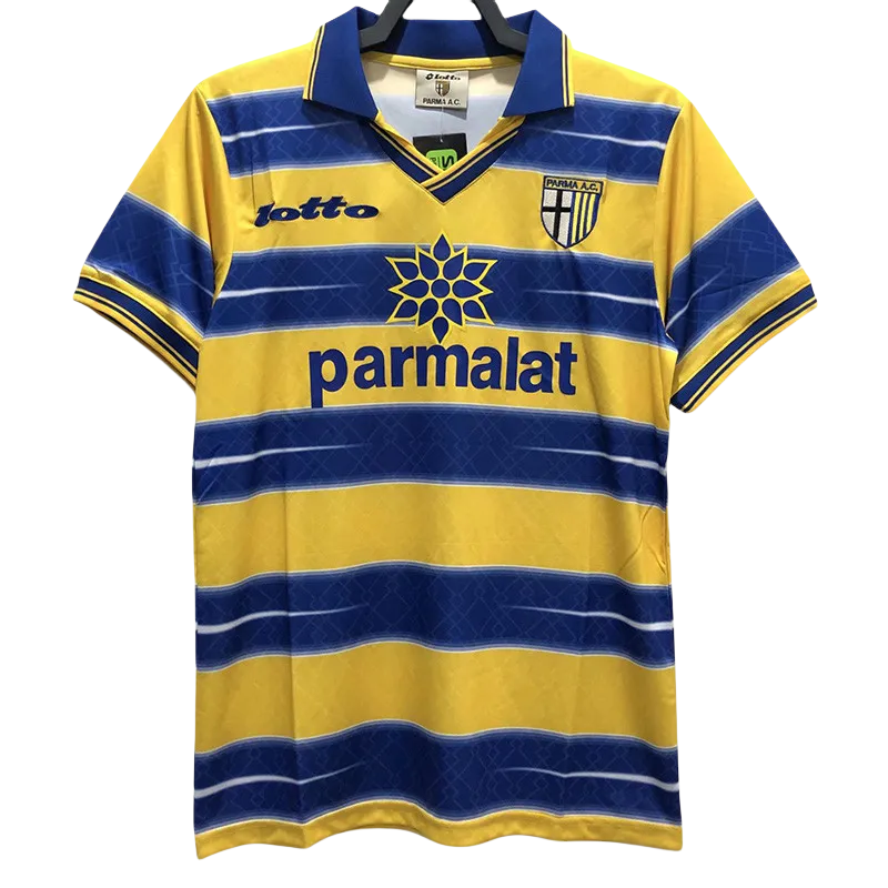 1998-1999 Parma Home Retro Soccer Jersey
