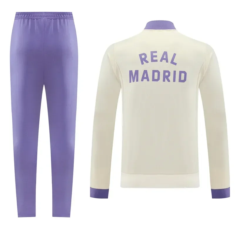 24-25 Real Madrid   Khaki Jacket Tracksuit