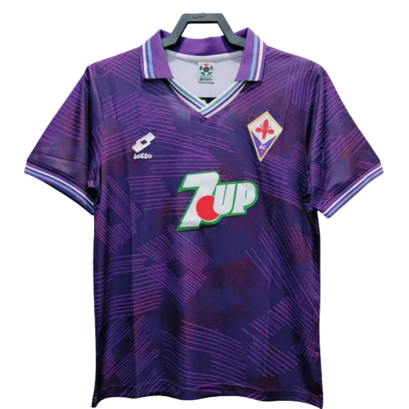 1992-1993 Fiorentina Home Purple Retro Soccer Jersey