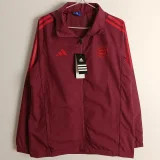 24-25 Bayern Jujube red Windbreaker