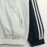 24-25 Mens  Real Madrid Black White Windbreaker