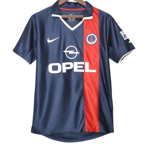 2001-2002 PSG Paris Home Retro Soccer Jersey