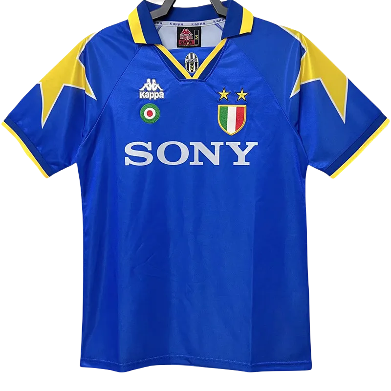 1995-1996 JUV Away Blue Retro Soccer Jersey