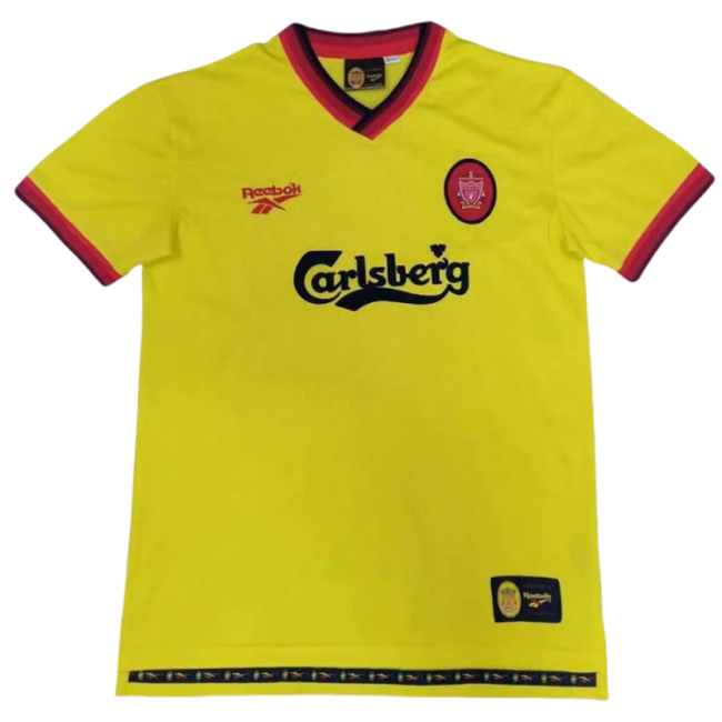 1997-1998 LIV Away Yellow Retro Soccer Jersey