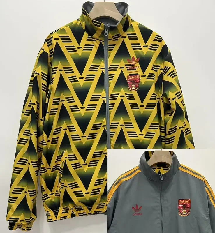 24-25 ARS Golden & Grey Retro Double Sided Windbreaker