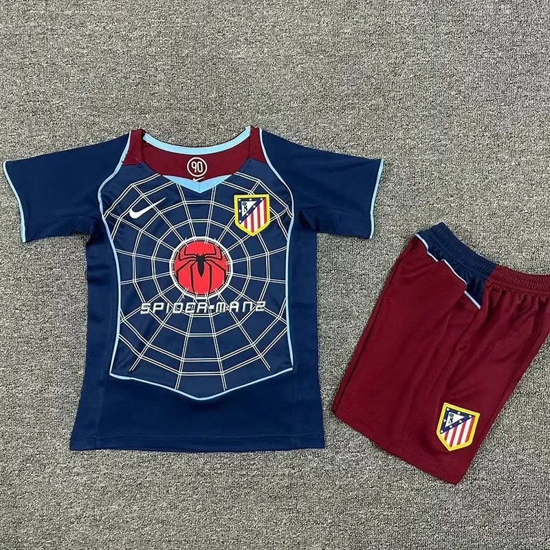 2004-2005  Atletico Madrid  Away Kids Retro Soccer Jersey