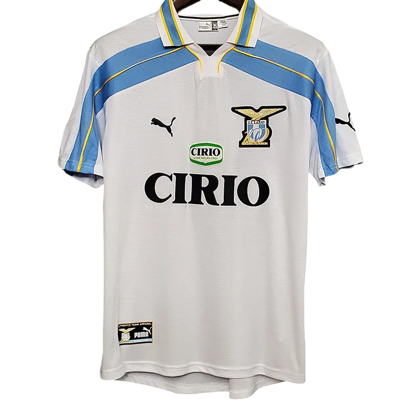 1998-2000 Lazio Away White Retro Soccer Jersey