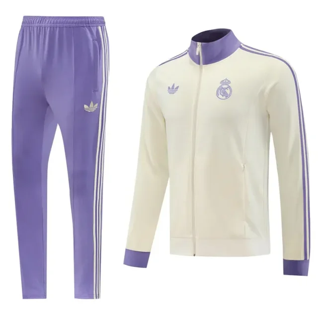 24-25 Real Madrid   Khaki Jacket Tracksuit