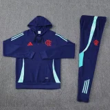 24-25 Flamengo Royal blue Hoodie Tracksuit