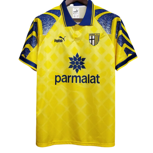 1995-1997 Parma Yellow Retro Soccer Jersey