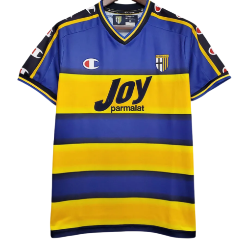2001-2002 Parma Home Retro Soccer Jersey