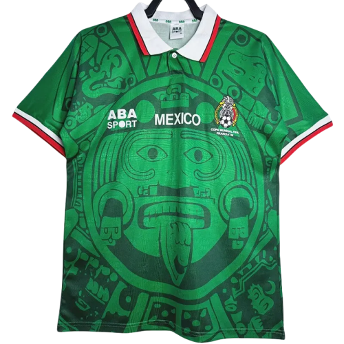 1998 Mexico Home Retro Soccer Jersey