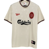 1996-1997 LIV Away Retro White Soccer Jersey