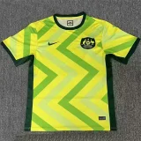 25-26 Australia Yellow Green Fans Soccer Jersey