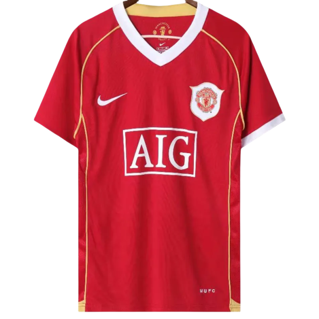 2006-2007 Man Utd Home Retro Soccer Jersey
